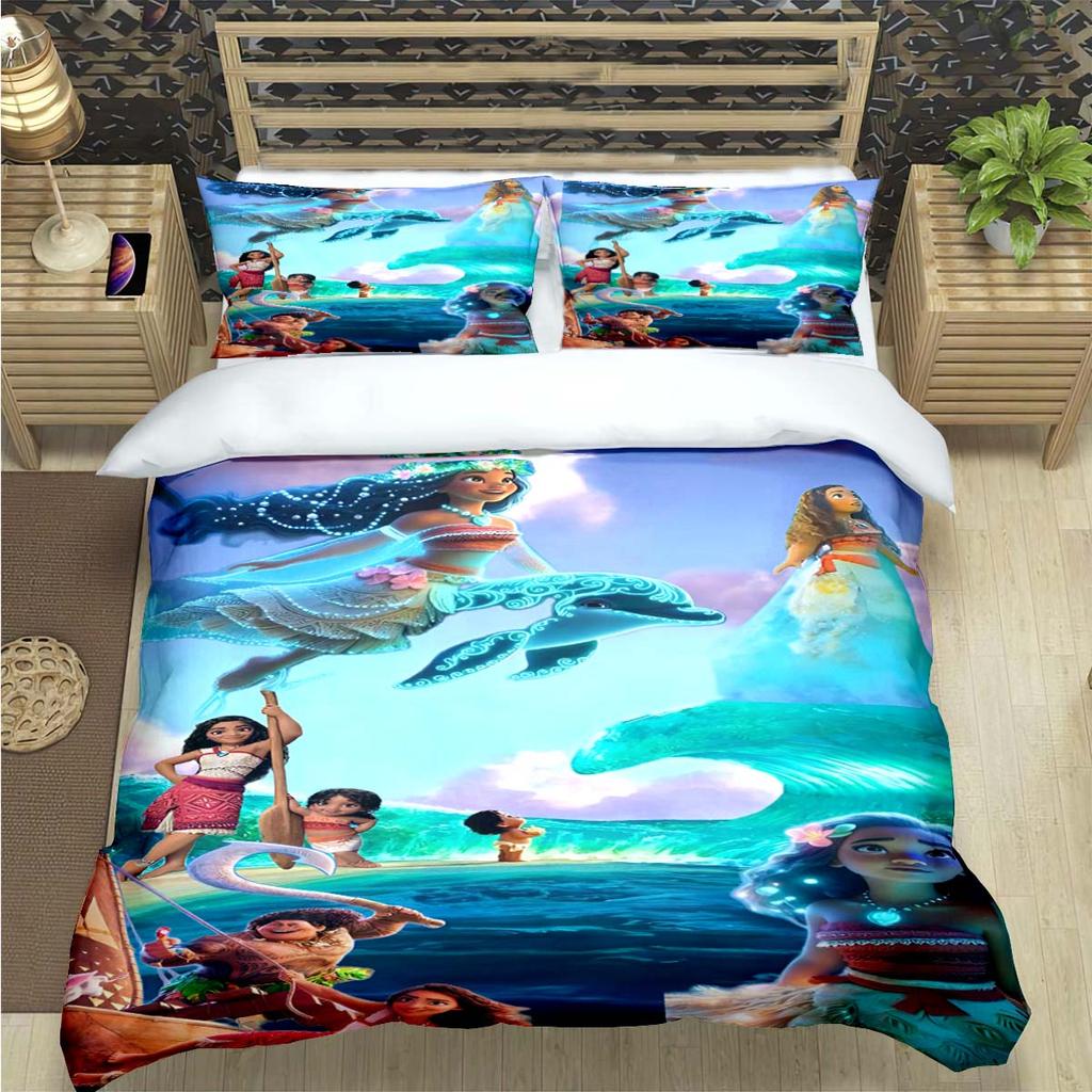 Fashion Print Moana Bedding Sets Bed Supplies Set Duvet Cover Bed Comforter Set Bedding Set child Birthday Gift