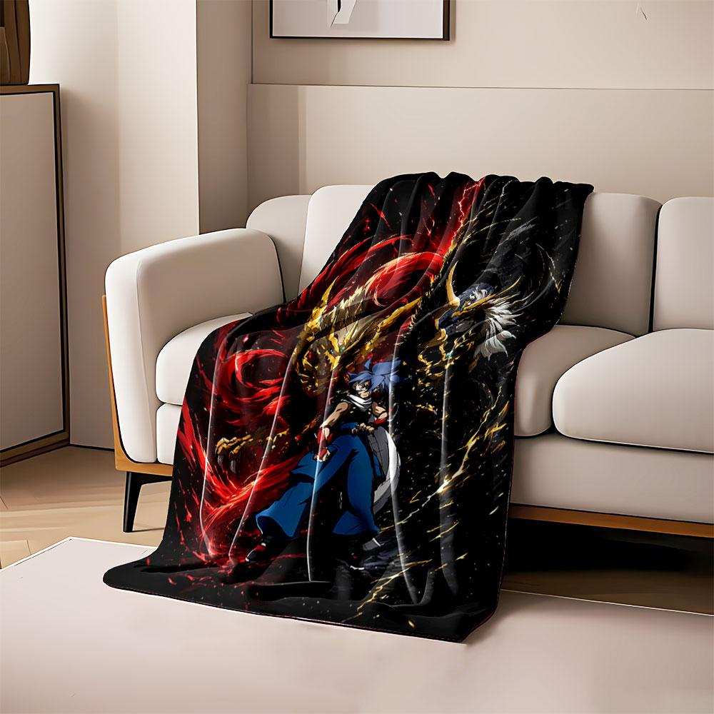

Two fiery dragon-like beings, one red and one black, engage in stark contrast. for all seasons blanket lunch break throw gift 80cm x 120cm