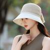 Spring and Summer New Hat Women's Sunshade Sunscreen Large Brim Sun Hat Summer Outdoor Bow Bucket Hat