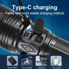 NEW 99000000LM Most Powerful LED Flashlight Rechargeable Type-c Flashlight Long Range Tactical Torch Light For Fishing Hunting