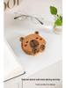 Capybara-Shaped Wooden Phone Holder: Handcrafted Multi-Wood Desktop Gift