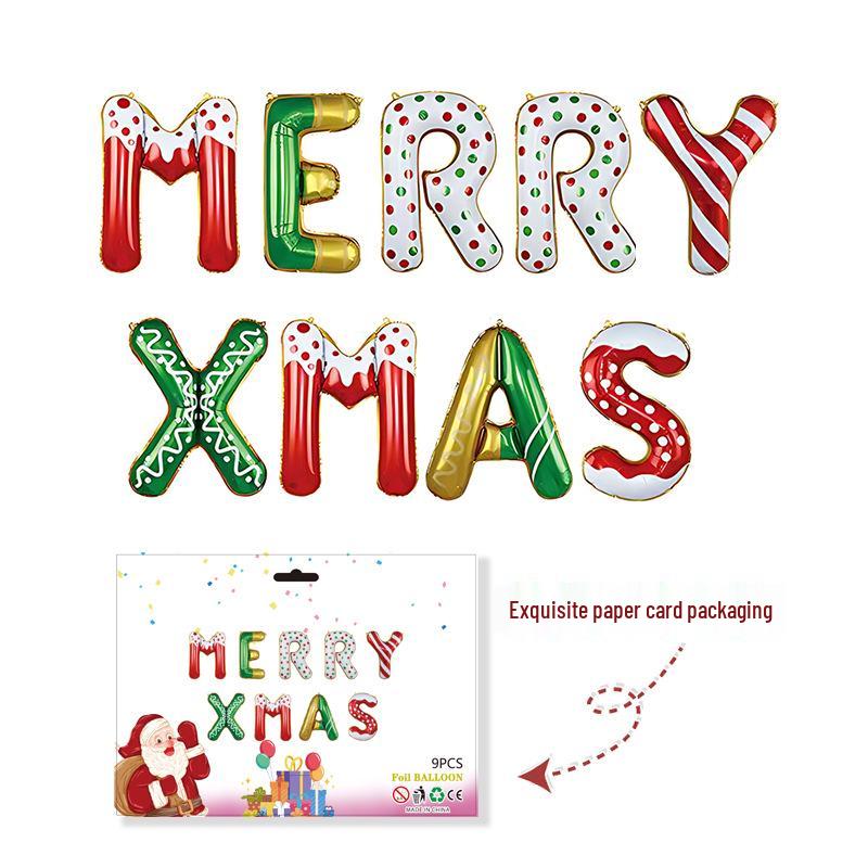 

Набір фольгованих повітряних кульок «З Різдвом» - Прикраси для вечірки