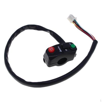 Interruptor de control del manillar de la motocicleta Fácil de instalar Luz baja y alta Práctico para uso eléctrico