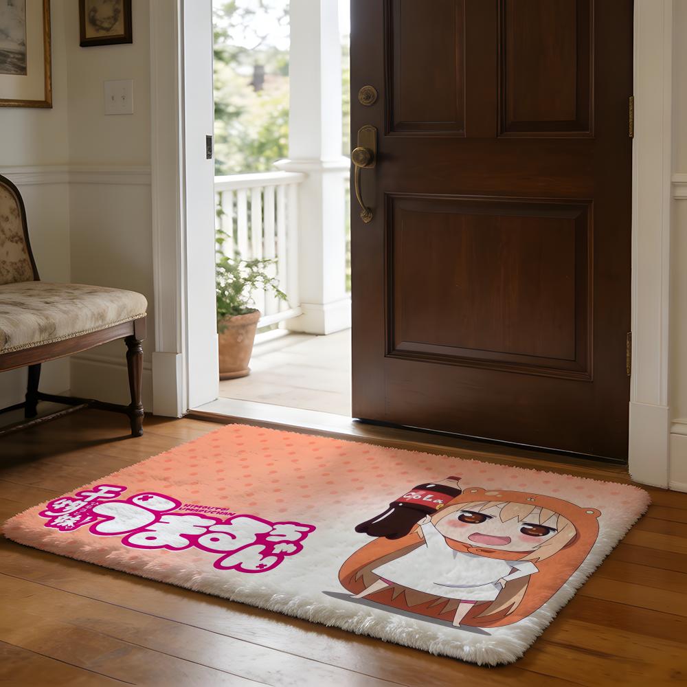 UUmaru Doma Anime Floor Mat Soft Flannel Absorbent Mat Non-Slip Rug Home Bedroom Bathroom