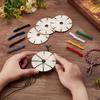 Wood Round Bracelets Weaving Weaving for Craft Jewelry Making and Projects With Natural Materials