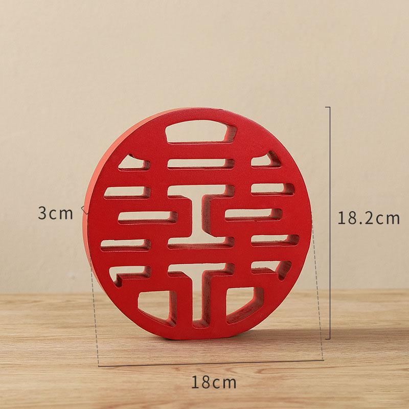 

Chinese Double Happiness Wedding Arrangement, Wedding Gift, Living Room and Bedroom Decoration