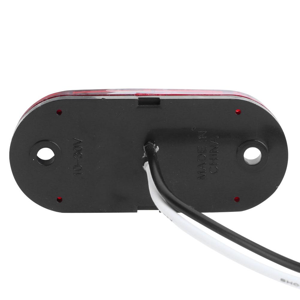 4X 2 LED Auto Car Truck Trailer Caravan Side Marker Light Clearance Lamp 12V 24V Red