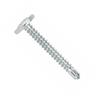PAN HEAD DRILL SCREW TAE WASHER ZINC PLATED LENGTH R/SHEET METAL 19mm Ø SHEET METAL THREAD 4.2mm. 500 Units
