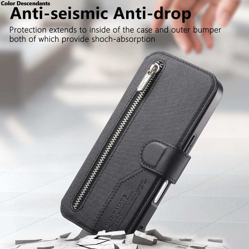 M56 5G 2025 RFID Detachable Leather Zipper Wallet Case For Samsung Galaxy M56 Luxury Cover For Galaxy M22 M56 M32 2In1 Etui