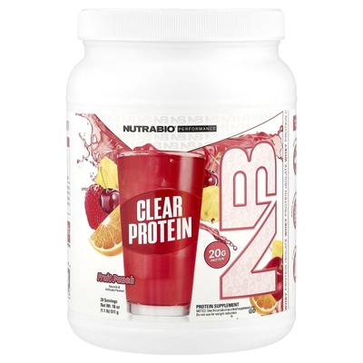 Proteine in polvere chiare, isolato di proteine del siero di latte, punch alla frutta, 511 g (1.1 lb)