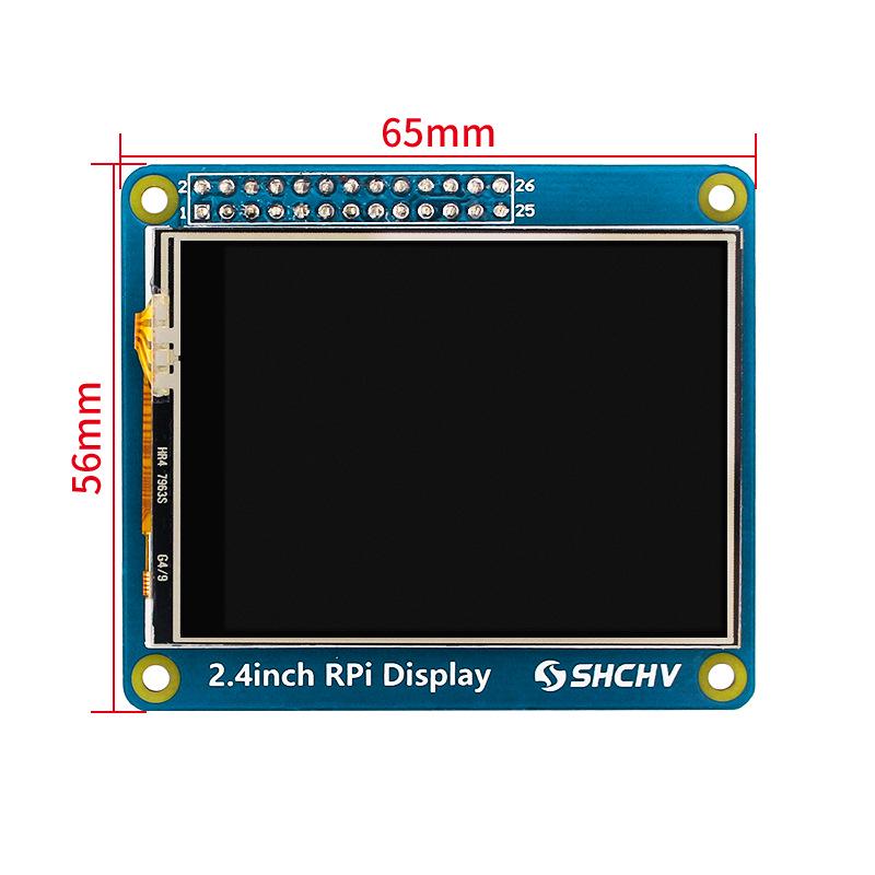 Raspberry Pi 2.4" LED Resistive Touch Screen Display for 4B/3B+/3A+/Zero 2W, Low Power Consumption