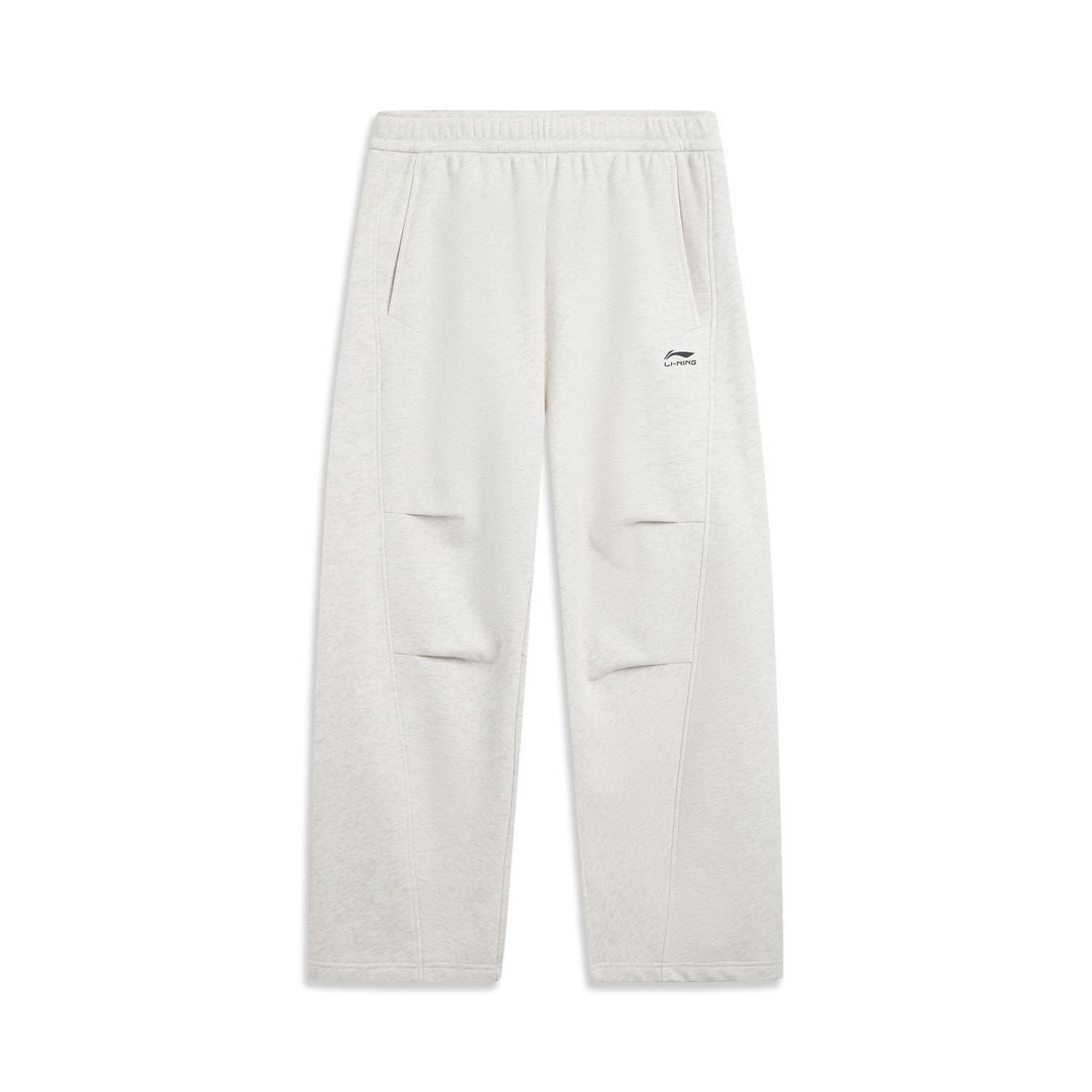 Li Ning Sports Life Collection Fleece Lined Thermal Loose Fit Fashion Versatile Casual Straight Fit Knitted Sweatpants AKLVA09-7 3XL