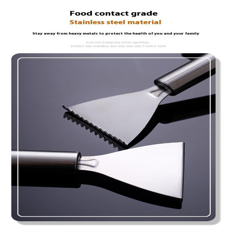 1Pc Stainless Fish Scales Scraping Graters Fast Remove Cleaning Peeler Scraper Bone Tweezers Tool Gadges Kitchen Accessorie