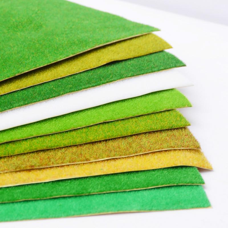 Grass Mat Green Artificial Lawns Turf Carpets Fake Sod Garden Moss Dollhouse Sence Model