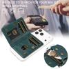Magnetic Detachable Phone Card Holder 4 Card Slots Anti Theft RFID Blocking Wallet Phone Stand Function