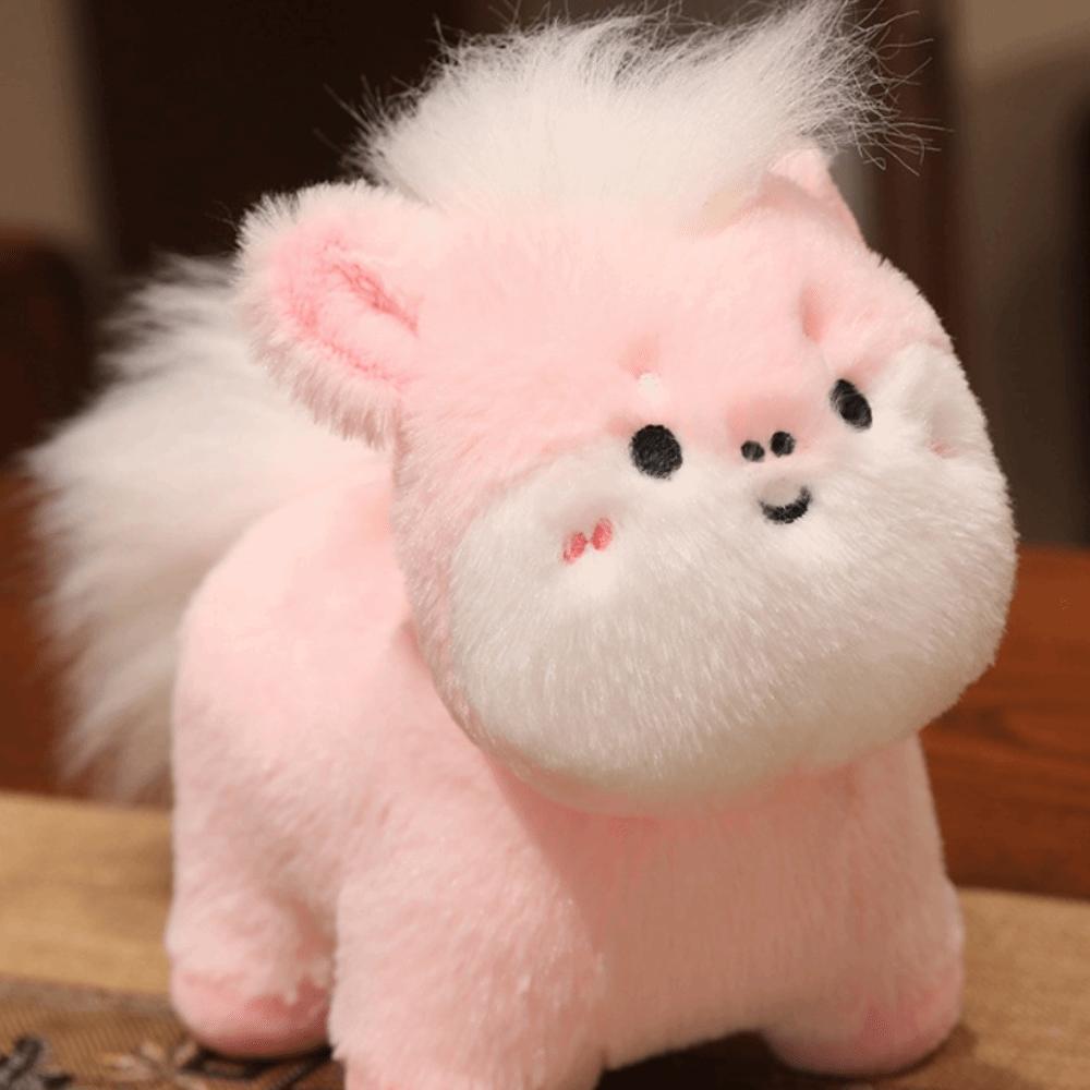Cartoon Horse Stuffed Toys Lucky Pony Plush Doll Wealth Pony Mascot New Year Style1 Pink