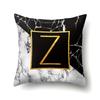 Marble Polyester Pillowcase Home Decoration Printing Pillowcase 26 English Letter Cushion Cover