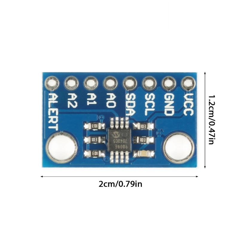 Advanced MCP9808 I2C Temperature Sensoring Module Offering Precise Readings and Low Power Consumption