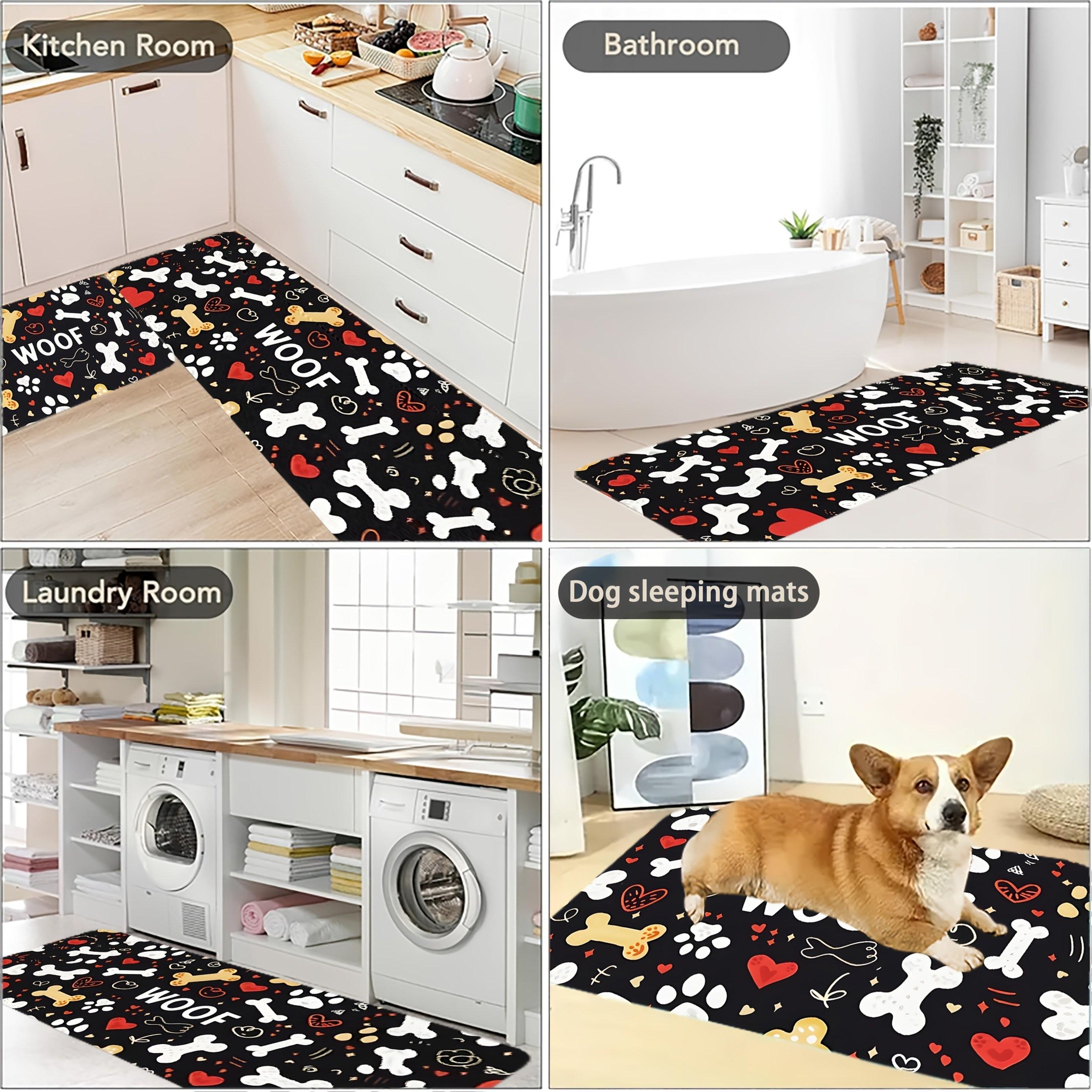 1PC Boheemse Stijlen Patroon Keukenvloerkleed Antislip Deurmat Pop design Badkamervloerkleed Badmat Tapijt voor Thuis Wastafel Wasmachine Decor 400MMx600MM