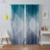 Simple Geometric Creative Pattern Curtain Rod Pocket Decorationation Modern Home Decoration Bed Room Living Area Kitchen Quality