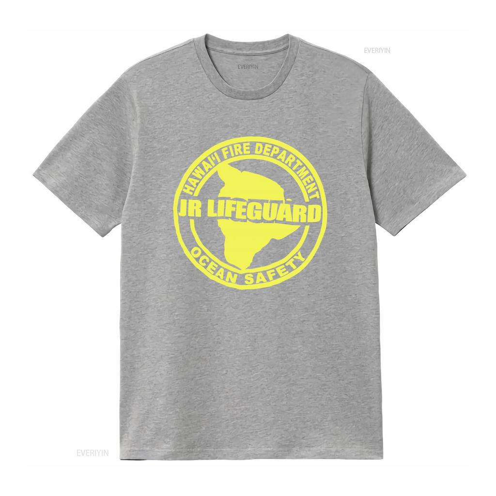 Hawaii Fire Department Jr Lifeguard Ocean Safety T Shirt for Casual Cool Design vintage Washed Slightly graphic Comfortable