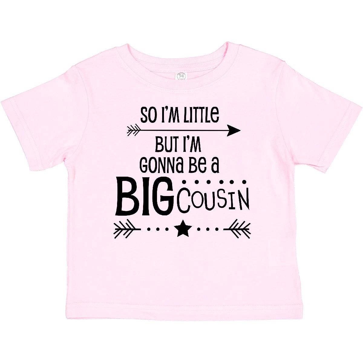 Inktastic So I m Little, But I m Gonna Be A Big Cousin Baby T-Shirt Family Child 100