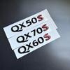 1pcs 3D ABS for Infiniti Car Emblem Rear Trunk Decals Badge Sticker Decal QX50S QX60S QX70S QX70 Accessories UU666