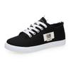 Spring New Style Comfortable Casual Flat White Shoes Canvas Low-Top Cross-Strap Lightweight Sports Shoes For Women