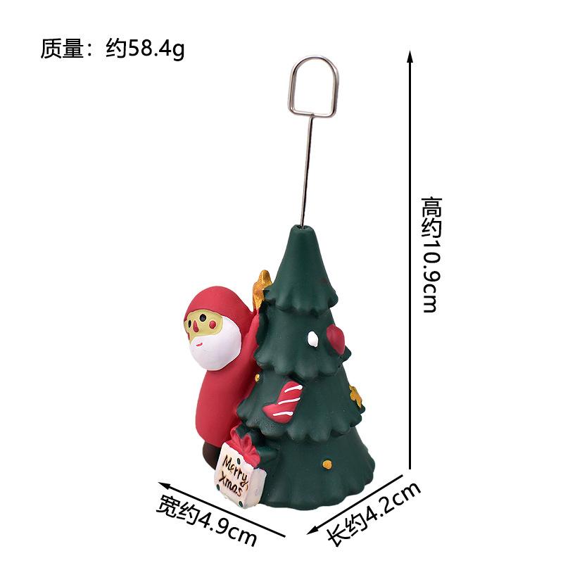 Christmas Santa Claus Japanese Miniature Resin Small Pendant DIY Decoration Home Scenic Ornaments Collection Gift