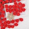50pcs Artificial Flowers PE Foam Roses Head Bear Handmade Wedding Home Garden Holiday Party Decor Scrapbook Gifts Box Diy Wreath