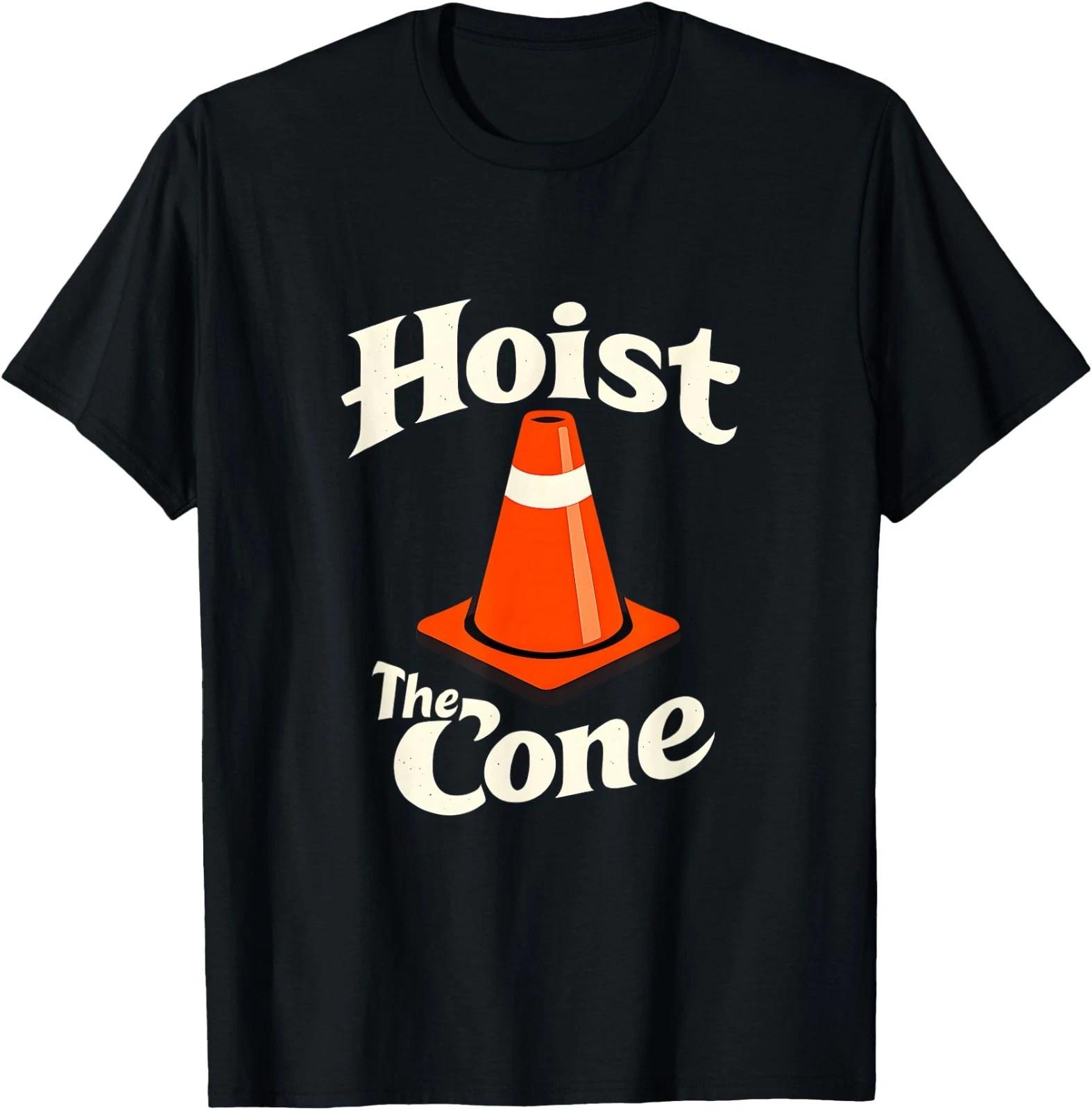 Pirates Hoist The Cone - Funny Pirate Traffic Cone T-Shirt S