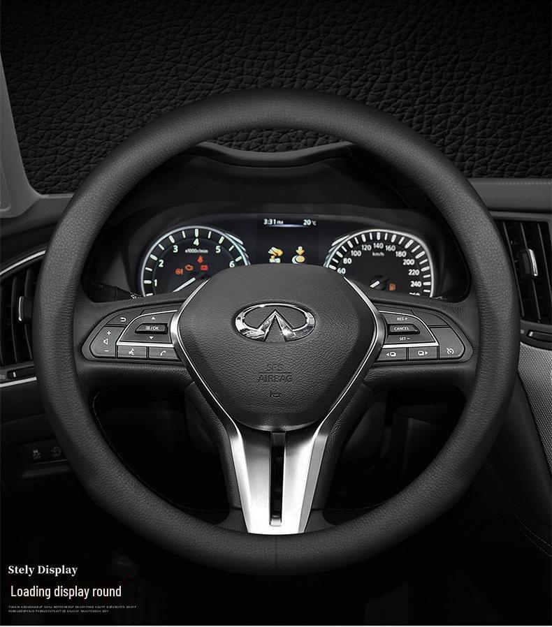 Infiniti Lenkradbezug für QX50, QX60, Q80, Q70L, Q50L, FX3 - Vier Jahreszeiten Echtleder.