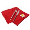 Sub-Cotton Linen Napkin with Tassels for Elegant Dining & Photography Decor