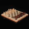 Brangdy 2-in-1 Chess and Checkers Wood Board Game
