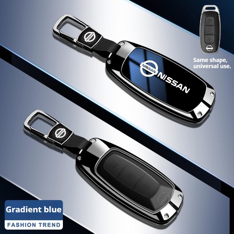 Zinklegering Leer Auto Sleutelhoesje Nissan Qashqai Juke X-Trail Patrol Note Leaf Altima Maxima Murano Tiida Teana Rogue Sentra