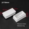 White PP Plastic Table Chair Foot Covers 15*15-100*100mm Square Pipe Plugs Protective Cover Furniture Thickenes Leg Pads