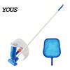 Manual Pool Suction Head Vacuum Cleaner with Detachable Pole And Leaf Bag, Above Ground Skimmer Net, for Swimming Pools, Ponds, Fountains,