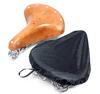 Retro Showa Era Practical Bicycle Saddle, Vintage Reproduction, Dust Cover Included (Natural)