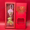 Year of the Horse Gold Pendant Keychain - Elegant Horse Charm Gift and Cultural Souvenir