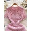 Silm Spring and Summer Cut Out Crocheted Water Soluble Dress Lace