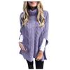 Women's  And Winter Pullover Striped Patchwork V-neck Plus Size Knitted Jumper