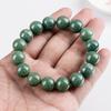 Natural A-Grade Ice-Type Green Jade Round Beads Bracelet for Men & Women
