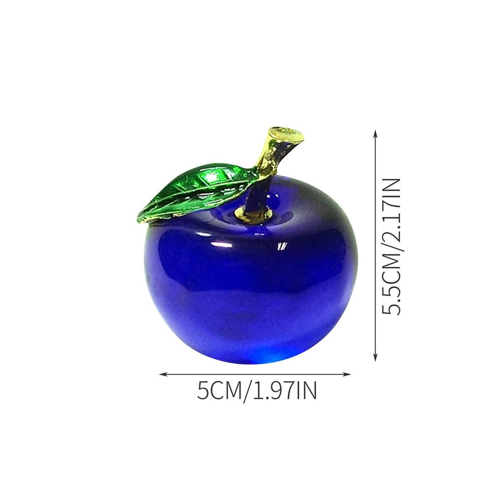 Crystal Apples Ornaments Decoration Christmas Souvenir Apples Gifts Desktop Micro Landscape Small Figurines Crafts Kids Gift
