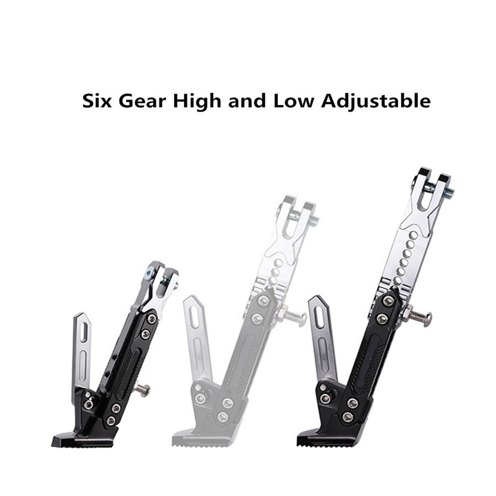 Motorcycle CNC Alloy Adjustable Side Tripod Holder High Quality Cool Styling Fall Protect