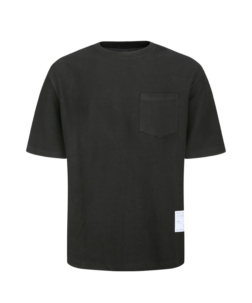 YOUNEEDGARMENTS Side Label French Terry Crewneck (Black)