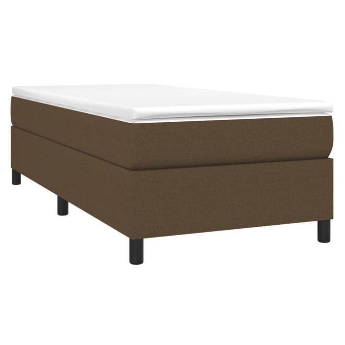 Exclusive House - Slatted Bed Base with Mattress Dark Brown 90x190 Cm