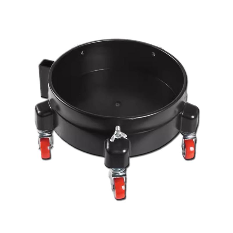 

Роликовая тележка для ведра Поворотный ролик для ведра 360° Съемная тележка с колесами Поддон для хранения Сверхпрочные инструменты и аксессуары для мойки автомобиля чёрный