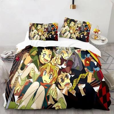 Hunter X Hunter 3D Duvet Cover Bedding Set Japanese Anime Printed Bed Set Pillowcase Linen Sheet Quilt Cover Queen King Size
