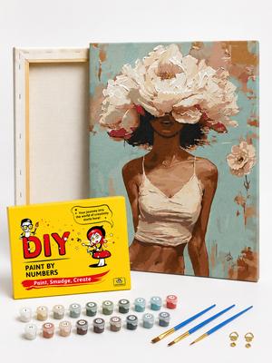 Paint by Numbers with Frame Pictures for Painting - Blooming Beauty 40X50