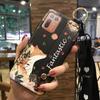 Durable Wristband Phone Case For HTC Desire 20 Plus/D20+ Lanyard Back Cover Shockproof Flower Soft case Fashion Design
